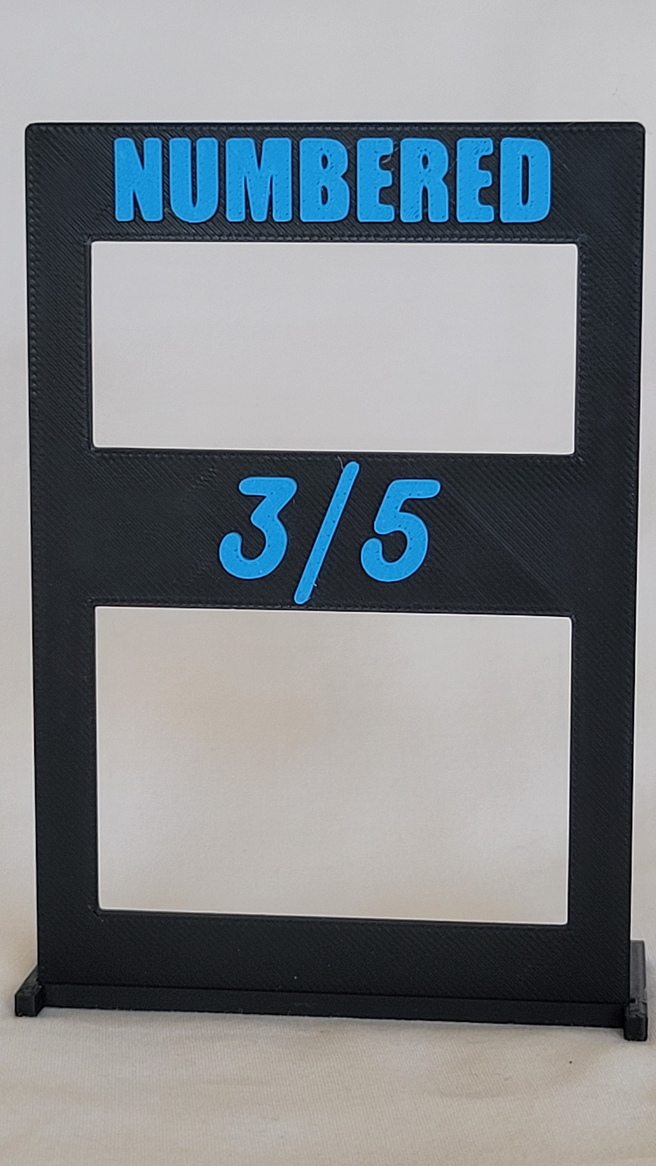 NUMBERED Card Box Divider