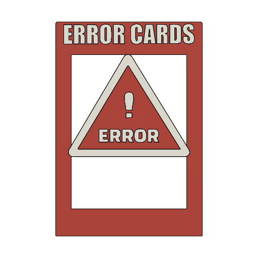 ERROR Card Box Divider